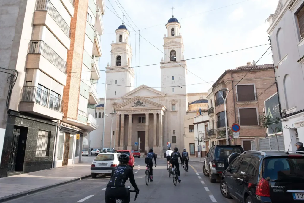 Centro de Vila-real (Villarreal) con la Basílica de Sant Pasqual